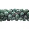 Earth's Jewel Semi-Precious 12mm Green Spot Jasper Natural Round Strung Bead